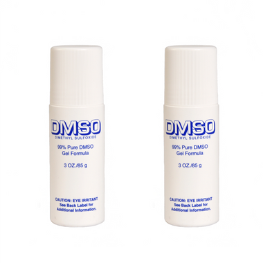 3 OZ (85 g) 99.9% PURE DMSO GEL FORMULA ROLL-ON (PACK OF TWO)